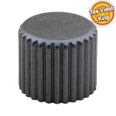 Petra Düğme Dolap Dolabı Çekmece Kulpu Kulpları Kulbu Plastik Füme Tek Vidalı Kulp Mobilya Mutfak thumbnail 1