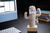 Kayigo  Woody Krem Üçlü Ofis  Seti - Bej Cactus - 6