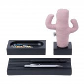 Kayigo Siyah Woody Pembe Cactus Üçlü Set - 1