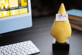 Kayigo Woody Siyah Üçlü Ofis Seti - Sarı Ladin - 5