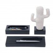 Kayigo Siyah Woody Bej Cactus Üçlü Set - 1