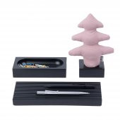 Kayigo Woody Siyah Üçlü Ofis Seti - Pembe Çam - 1