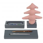 Kayigo  Woody  Gri Üçlü Ofis  Seti - Pembe Çam - 1