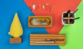 Kayigo Woody Sarı Ladin Üçlü Set - İroko Ağacı - 3