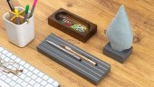 Kayigo  Woody  Gri Üçlü Ofis  Seti - Mavi Ladin - 3