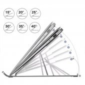 PrimeX ADS-AL05 Alüminyum Ayarlı Laptop Macbook Notebook Yükseltici Tutucu Stand - 1