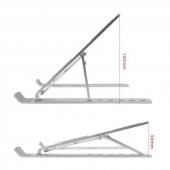 PrimeX ADS-AL05 Alüminyum Ayarlı Laptop Macbook Notebook Yükseltici Tutucu Stand - 2