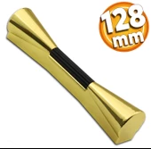 Malta Mobilya Mutfak Dolap Dolabı Çekmece Kulpu Kulbu Siyah Gold Plastik Kulpları (128 MM-12.8 CM) thumbnail 1
