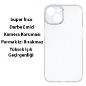 Baseus 03.MM İphone 14 6.1 Koruyucu Şeffaf Silikon Kılıf, Sararmaz Darbe Emici, Kamera Koruyucu - 5
