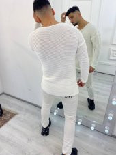 Kazak Yarı Oversize Triko Kazak Bol Kesim Salaş - 10