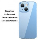 Baseus iPhone 14 Plus 6.7 Darbe Emici Kılıf ve Kırılmaz Ekran Koruyucu, Tam Koruma Seti, Sararmaz Kılıf - 5
