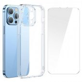 Baseus Kamera Korumalı Seramik Cam Kılıf İphone 14 Pro Max Kılıf Ve Ekran Koruyucu Ful Set Ultra Koruma - 1