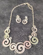 Kolye Küpe Seti Renkli Rodyum Kaplama Antialerjik Kararmaz Kolye Takı Aksesuar 14201 - 3