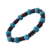 Doğal Yeşil Firuze Taşlı Bileklik - 1