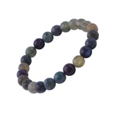 Yeşil Akik Taşlı Kristal Kesim Bileklik - 1