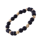 Fasetli Oniks Taşlı Dorika Detaylı Bileklik - 1