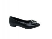 Zerhan 118 Kadın Siyah Tokalı Babet Ayakkabı thumbnail 1