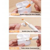 Baseus 3in1 Fırça ve Toz Alma Başlıklı Kulaklık Temizleme Kiti,Airpods ve Tüm Kulaklıklar İle Uyumlu - 3
