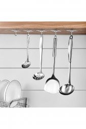 Kendinden Yapışkanlı Kancalı Mutfak Banyo Askısı Şeffaf 5 Adet - 3
