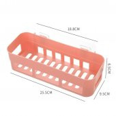 Kolay Montaj Beyaz Banyo Köşeliği Şampuanlık Köşelik Banyo Rafı Plastik - 3