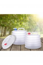 Plastik Katlanabilir Musluklu Akordiyon Su Bidonu 10lt - 3