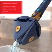 Kendinden sıkmalı üçgen mop cam duvar yer silebilen yedek mikrofiber bezli paspas - 1