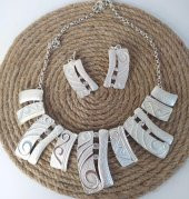 Kolye Küpe Seti Rodyum Kaplama Antialerjik Kararmaz Kolye Takı Aksesuar 14203 - 2