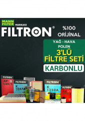 Mercedes Vito 115 CDI Filtron Filtre Bakım Seti 2004-2010 3lü Karbonlu - 1