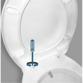 Rona Siyah Tisa ThermoPlast Standart Klozet Kapağı (Üstten Monte) - 3