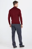 Erkek Yarım Boğazlı Triko Kazak - Bordo - 4