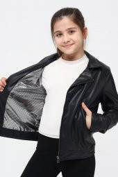 Benittokids Kız Çocuk Deri Ceket 51262 - 8