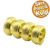 Icon Mobilya Çekmece Mutfak Dolap Dolabı Kapak Kulpu Kulpları Kulbu Gold Sert Plastik Kulp thumbnail 1