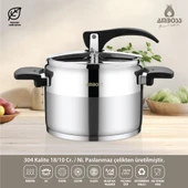 Amboss Enio Paslanmaz Çelik Klasik Düdüklü Tencere 4 Lt - 1