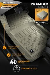 wagell Profesyonel Bej 4d Havuzlu Skoda Citigo Uyumlu Oto Paspas thumbnail 2