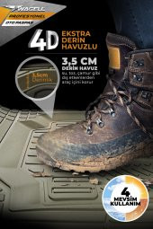 wagell Profesyonel Bej 4d Havuzlu Skoda Citigo Uyumlu Oto Paspas thumbnail 4