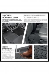 Promata Nissan Juke 2016 Sonrası Oto Paspas Profesyonel 4d Bej thumbnail 2