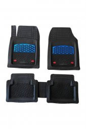 TEAMCAR Safir Citroen C4 Pıcasso Paspas Havuzlu Krom Mavi thumbnail 1