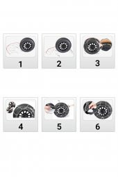 MEFATECH Kar Zinciri 155/70/r14 X Tipi Binek Suv Takmatik Kolay Montaj thumbnail 3