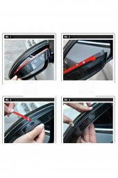 ÜRÜNBANA Renault Latitude Uyumlu Ayna Rüzgarlığı, Yağmur Koruyucu - 2
