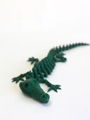 3D Hareketli İskelet Timsah Figürlü Oyuncak - Yeşil - 2