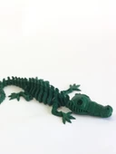 3D Hareketli İskelet Timsah Figürlü Oyuncak - Yeşil - 5