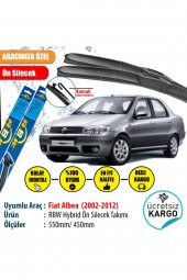 Rbw Fiat Albea 2002-2012 Uyumlu Hybrid Ön Silecek Takımı - 1