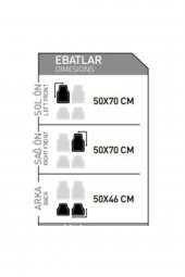 Unikum Seat Alhamra Ekonomik 3d Havuzlu Paspas Gri 5 Parça Star Oto Paspası thumbnail 2