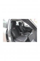 Space Seat Leon Bumerang Minder 2 Li Set Ön Takım Siyah Gri Şeritli - 1