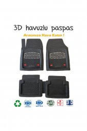 SAFİR 2009 Model Nissan Serena Uyumlu   Havuzlu Tip Universal Paspas - Gri Kromajlı - 1