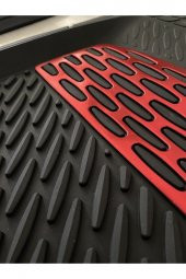 SAFİR 2008 Model Iveco 115.17 Için Havuzlu Tip Universal Paspas - Kırmızı Kromajlı thumbnail 2