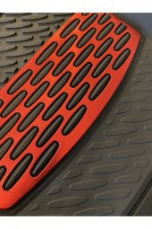 SAFİR 2015 Model Mitsubishi Için Havuzlu Tip Universal Paspas - Kırmızı Kromajlı thumbnail 5