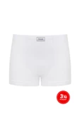 Erkek Modal Boxer 3'lü Paket - Beyaz - 1