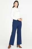 Fitilli Triko Pantolon - Lacivert - 2