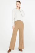 Fitilli Triko Pantolon - Kamel thumbnail 1